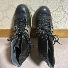 HYODメンズ レースアップブーツ ブラック オレンジステッチ - メルカリ