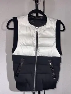 DIESEL ノースリーブダウンベスト ホワイト/ブラック