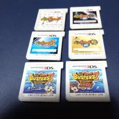 妖怪ウォッチ ソフト本家、元祖、3スシ、バスターズ、マグナム、ソードセット 6本