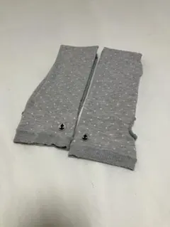 アームカバー UV対策 グレー　ドット柄