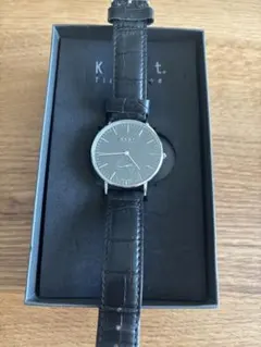 動品 良品 Knot ノット CC-39SVNV クロノグラフ ネイビー 腕時計