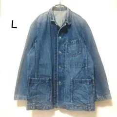 ユニクロ UNIQLO デニム ワークジャケット カバーオール メンズ M〜L