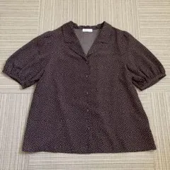 earth music&ecology ドット柄 半袖シャツ