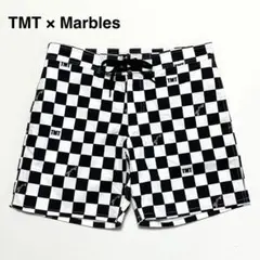 美品 TMT × マーブルズ チェッカー ショートパンツ 白黒 短パン キムタクのサムネイル
