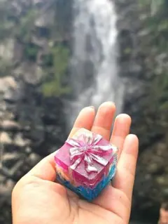 沖縄ター滝★負の連鎖を断ち切る人生成功の玉手箱オルゴナイト