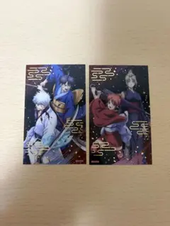 銀魂吉原大炎上 クリアシートコレクション 銀時&新八 神楽&月詠 2点セット