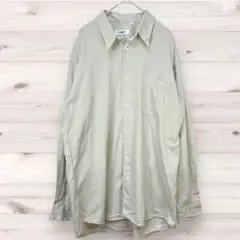♡メンズ トップス (L) 長袖 シャツ 薄手 薄いグリーン