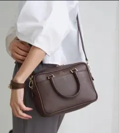 マニュエルミラノ ダークブラウン スエード ハンドバッグ Manuel MILANO/マニュエルミラノ】レザーバッグ（ハンドバッグ）｜IENA