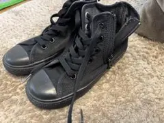 19cm コンバース　黒スニーカー　converse