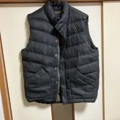 OLD GAP 00s XL ダウンベスト 黒に近いチャコールグレ