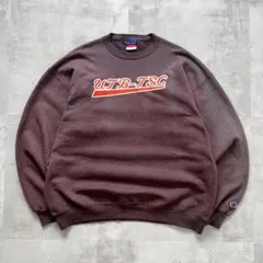 鬼フェード　ボロ　スウェット　褪色　グラデーション　パープル　カレッジ　スポーツ
