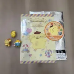 ポムポムプリン A5クリアファイル ミニフィギュア 5セット