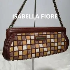 【美品】ISABELLA FIORE イザベラフィオーレ ショルダーバッグ