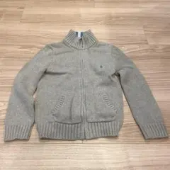 グレー ジッパー付きセーター