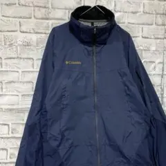 コロンビア　マウンテンパーカー　ネイビーS ロゴ刺繍アウトドア1205