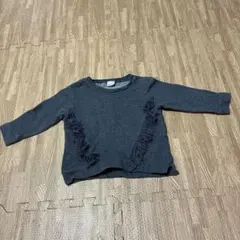 プティマイン　フリンジ付き　長袖トレーナー 90