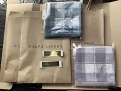 Ralph Lauren チェック柄ハンカチ 2枚セット　ホワイトデー