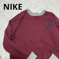 Nike バーガンディ クルーネック スウェット　トレーナー　Lサイズ