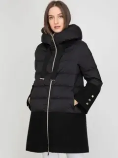 【美品】ヘルノ　HERNO　ダウンコート　 PI1128D　ブラック　切替