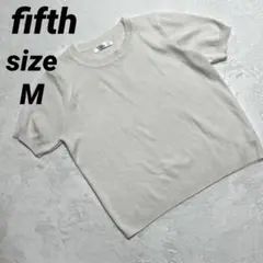 fifth フィフス tシャツ ニット カットソー 半袖 ホワイトのサムネイル