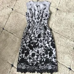 【美品✨】グレースコンチネンタル　ノースリーブ　ワンピース　ドレス　刺繍　レース