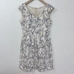 PROPORTION 花柄ノースリーブ　ひざ丈ワンピース 【サイズ2】