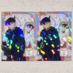 コナン キラキラクリアカードコレクション 工藤新一&毛利蘭 2点