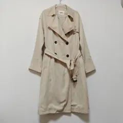 未使用 オゾックOZOC ダブルブレスト トレンチコート 38