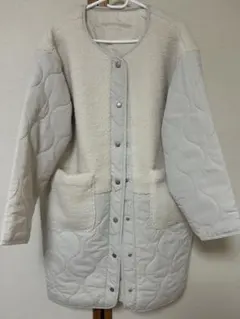 アイボリー キルティングジャケット Lサイズ