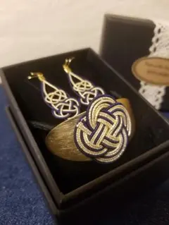 【No.211ー3】水引ピアス&髪留め(イヤリング変更無料)