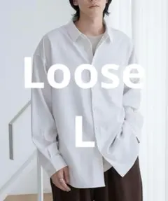 Loose 春夏きれいめ 実寸L相当 ドレープシャツのサムネイル
