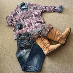 アメリカンイーグル セーター フード付き M