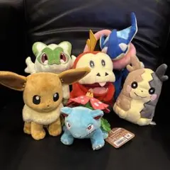ポケモン ぬいぐるみ　フシギバナ　ポケモンセンター　4体　他2体　ゲッコウガ ポケモン ぬいぐるみ フシギバナ 2019 ポケモンセンター - メルカリ