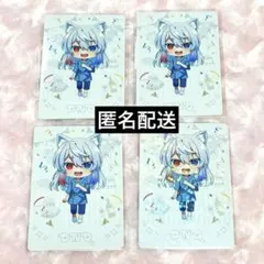 カラフルピーチ どぬく ぷぴぱ トレーディングカード ホログラム付き 4枚