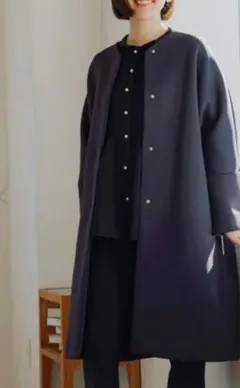 新品未使用タグ　SONO ノーカラー マシュマロ フレア コート ストレッチ 楽天市場】SONO ソーノ ノーカラー マシュマロ フレア コート