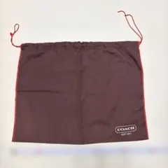COACH 保存袋 巾着袋 ダークブラウン