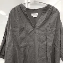 【CIAOPANIC TYPY】シャツ　ブラウス　リネンレーヨンドルマンシャツ