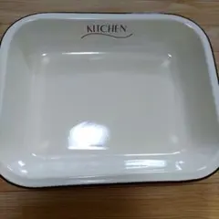 KITCHEN ホーロー製 バット クリーム色