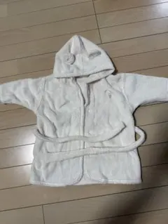 ジェラートピケ　フード付きバスローブ