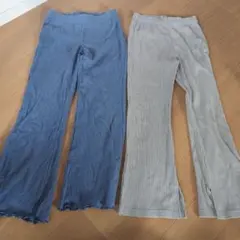 デビロック　リブフレアパンツ 2色セット 130