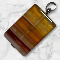 アゲート ネックレス ペンダントヴィンテージ 9g