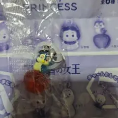 ディズニープリンセス　めじるしアクセサリー　小鳥とりんご