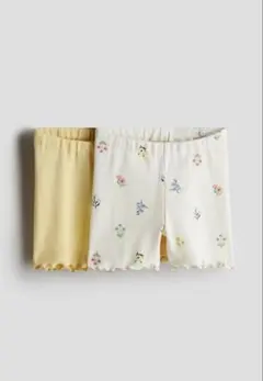 H&M リブサイクリングショーツ 2枚セット