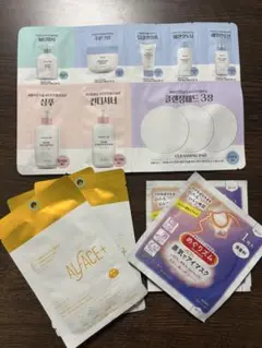 お泊まりセット+フェイスパック+アイマスク