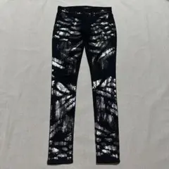 美品】CIVARIZE パールバインダー立体加工スキニーデニム ブラック 44