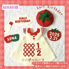 【MAMI様】ハーフバースデー衣装　ワンピース　キューピーハーフ
