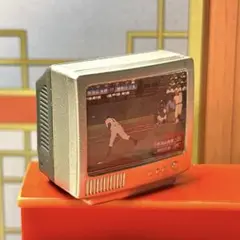 リーメント 懐かしいブラウン管テレビ やっぱりこの味！路地裏町中華 ミニチュア