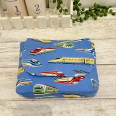 横入れお弁当袋【裏撥水】新幹線☆ハンドメイド マジックテープ 封筒型
