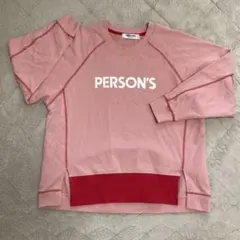 ◆新品未使用◆ PERSON'S ローズピンク トレーナー　レディース　Lサイズのサムネイル