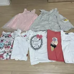 まとめ売り 女の子110 Tシャツ ワンピース　moujonjon
